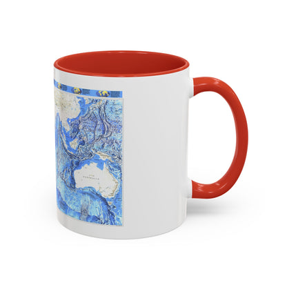 Indian Ocean (1992) (Map) Accent Coffee Mug