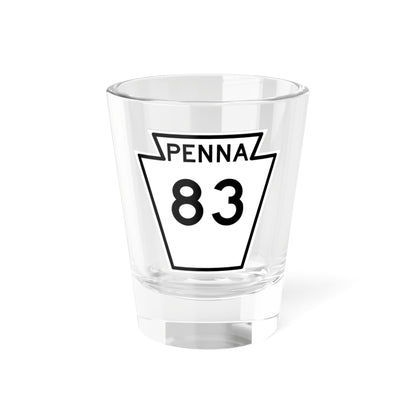 PA-83 1948 (Pennsylvania) (Road Sign) Shot Glass 1.5oz