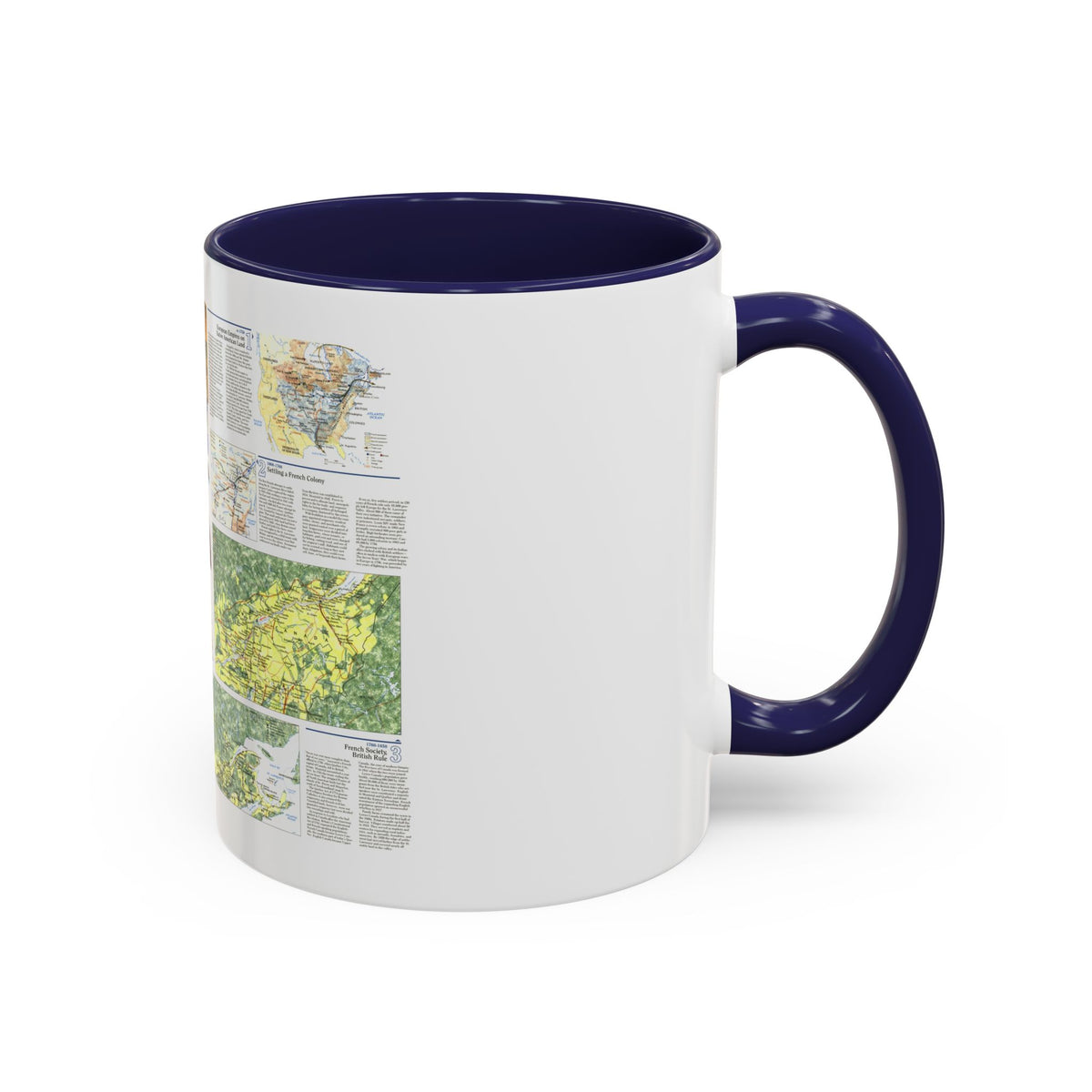 Canada - Quebec 2 (1991) (Map) Accent Coffee Mug