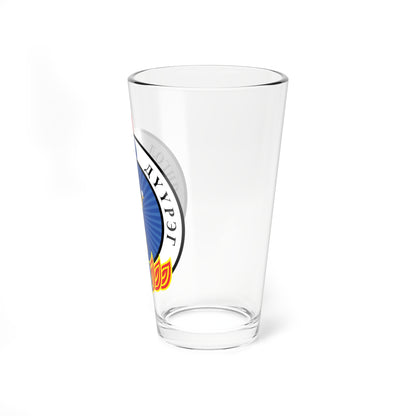 Emblem of Bayangol district Ulaanbaatar (Mongolia) (Coat of Arms) Pint Glass 16oz