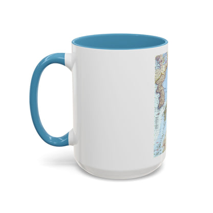 Japan and Korea (1960) (Map) Accent Coffee Mug