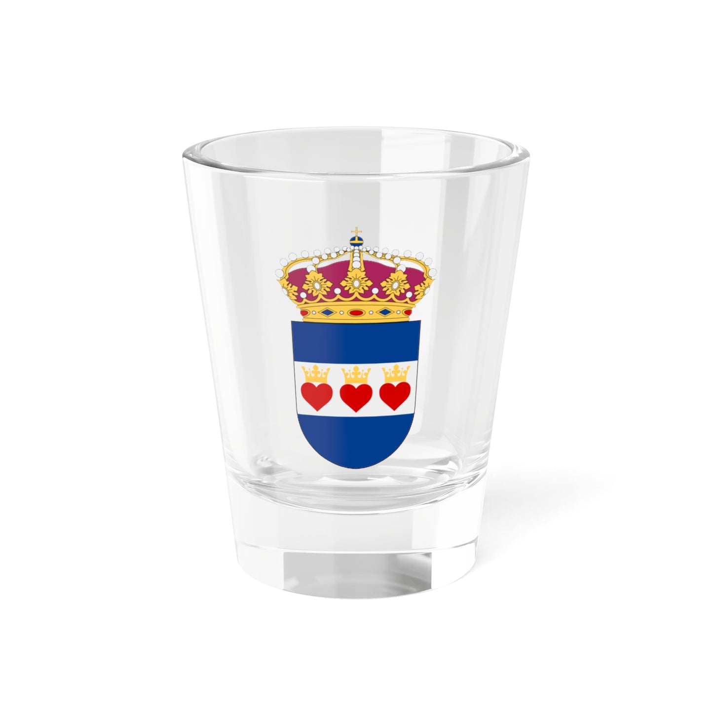 HMS Halmstad vapen (Sweden) (Coat of Arms) Shot Glass 1.5oz