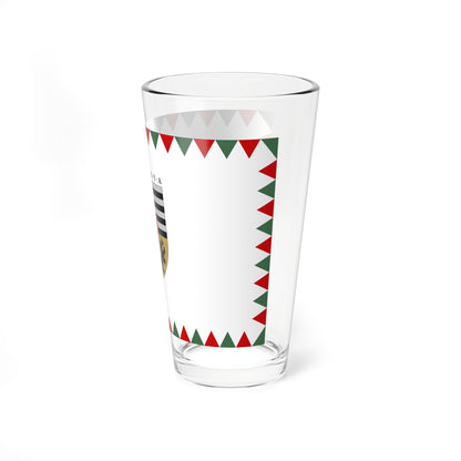 Flag of the 10th District of Budapest ceremonial variant (Hungary) Pint Glass 16oz