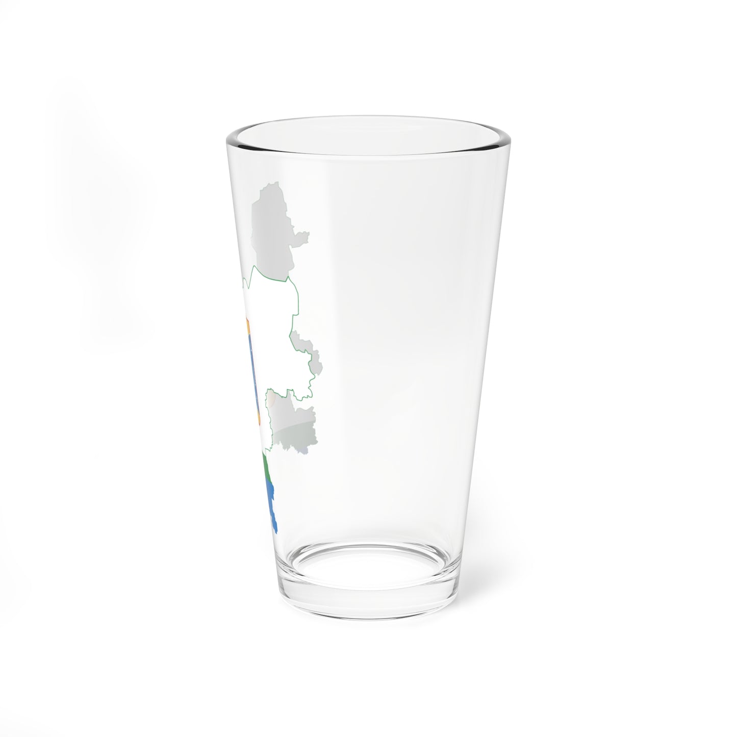 Flag-map of Kirov Oblast (Russia) Pint Glass 16oz