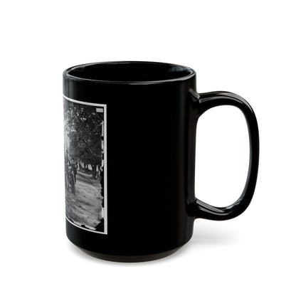 Fort Monroe, Va. Officers Of 3d Pennsylvania Heavy Artillery (U.S. Civil War) Black Coffee Mug