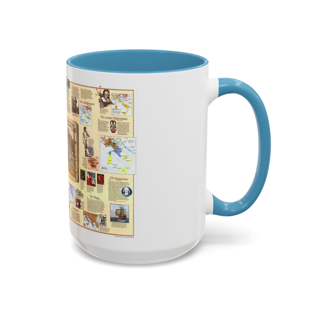 Italy - Historical (1995) (Map) Accent Coffee Mug