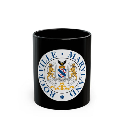 Seal of Rockville Maryland - Black Coffee Mug