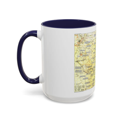 USA - Texas 1 (1986) (Map) Accent Coffee Mug