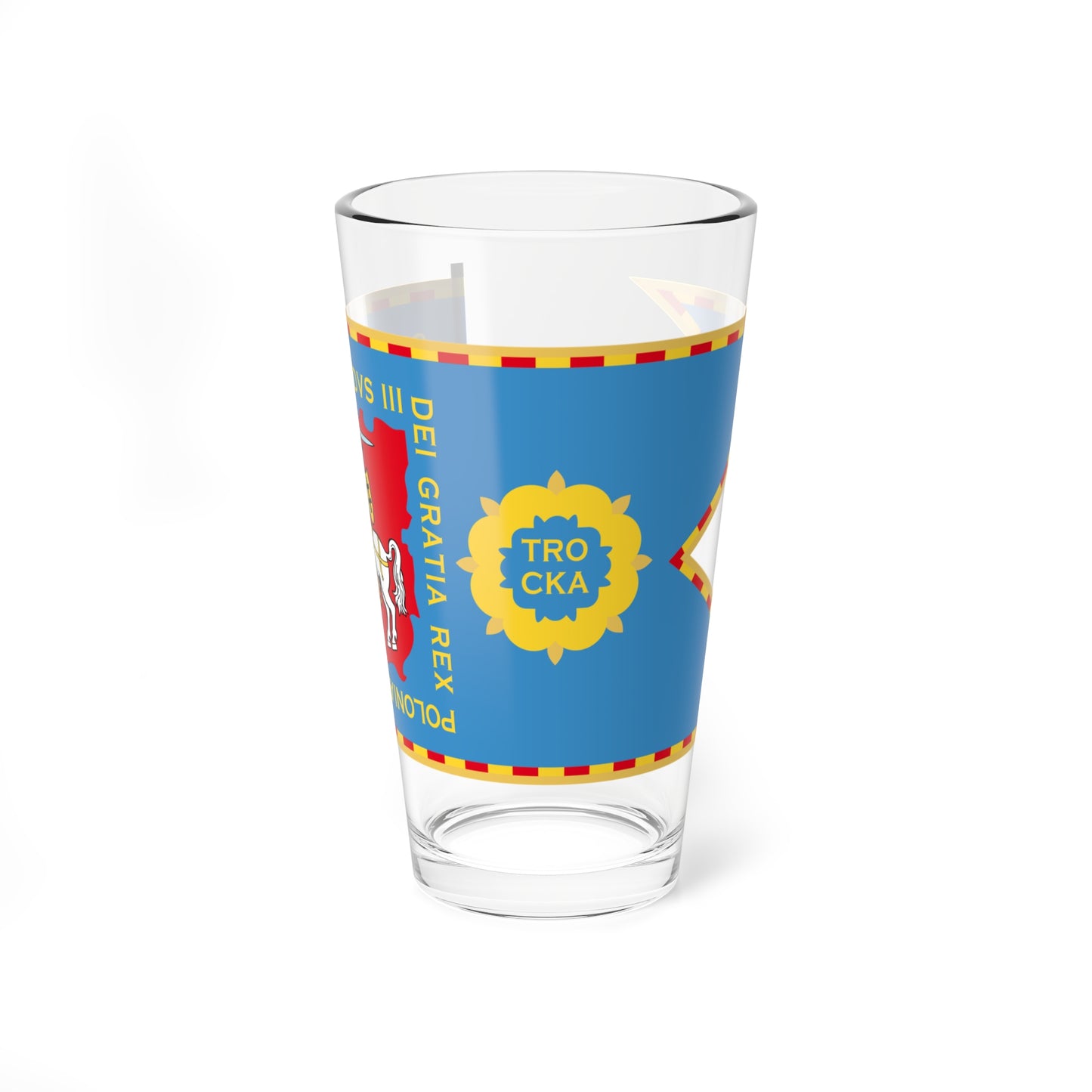 Flag of Trakai Voivodeship 1569-1795-1 (Belarus) (Coat of Arms) Pint Glass 16oz