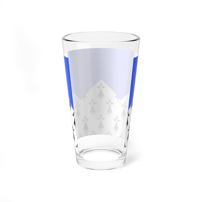 Drapeau fr departement Cotes-dArmor (France) Pint Glass 16oz