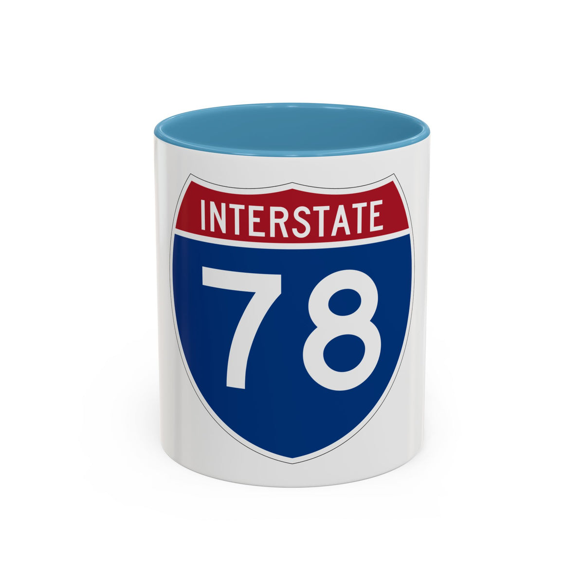Interstate 78 (U.S. Highways) Accent Coffee Mug