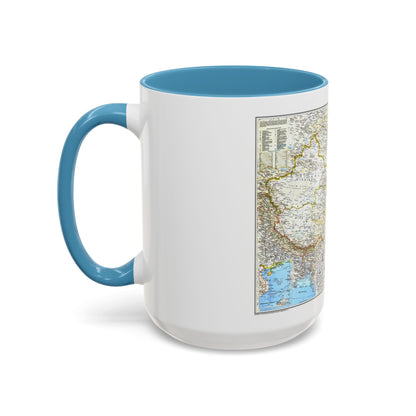 China 1 (1991) (Map) Accent Coffee Mug