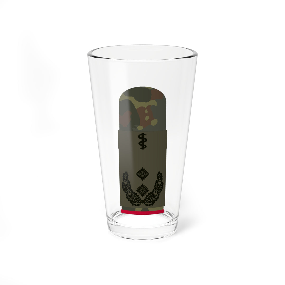 HA OS5 52b Oberfeldarzt i.G. HM R (Military Rank) Pint Glass 16oz