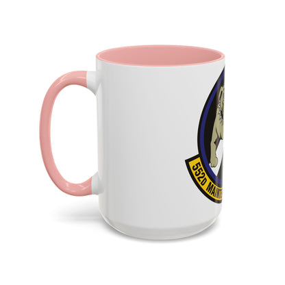 552 Maintenance Squadron ACC (U.S. Air Force) Accent Coffee Mug