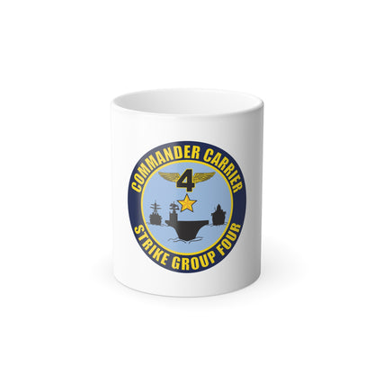Command Carriers Strike Group 4 (U.S. Navy) Color Changing Mug 11oz