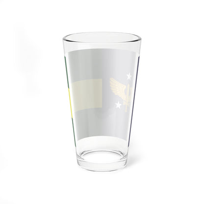 Rank flag of Major-brigadeiro of Brazilian Air Force (Brazil) Pint Glass 16oz