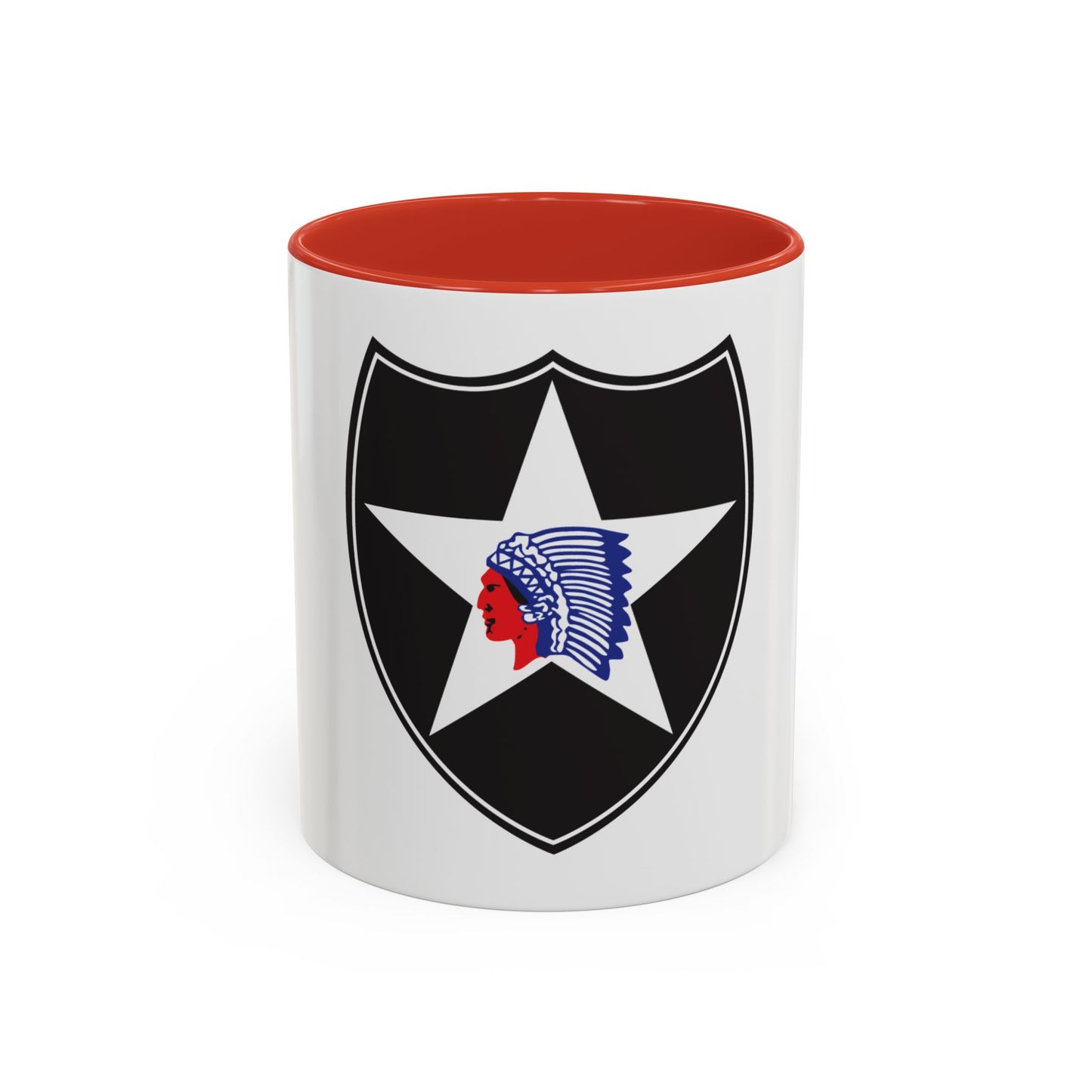 2nd Infantry Division (U.S. Army) Accent Coffee Mug