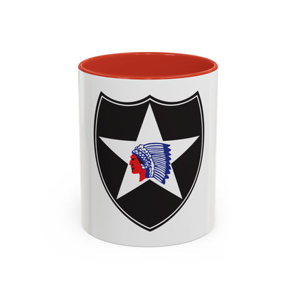 2nd Infantry Division (U.S. Army) Accent Coffee Mug