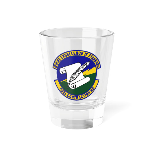 502d Contracting Squadron (U.S. Air Force) Shot Glass 1.5oz