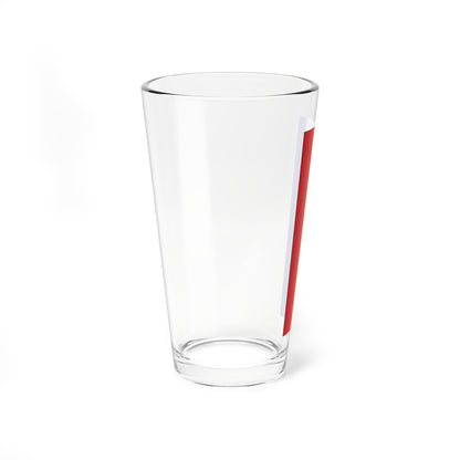 Flag red yellow blue 2x5 (Germany) Pint Glass 16oz