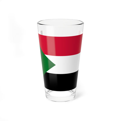 Flag of Sudan 2-3 (Sudan) Pint Glass 16oz