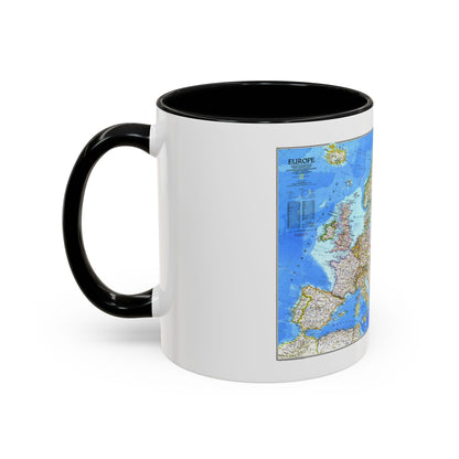 Europe (1983) (Map) Accent Coffee Mug