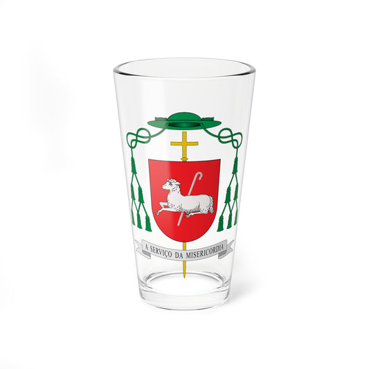 Escudo de Emanuel Messias de Oliveira (Spain) (Coat of Arms) Pint Glass 16oz