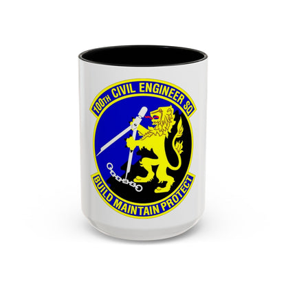 100 Civil Engineer Squadron USAFE (U.S. Air Force) Accent Coffee Mug