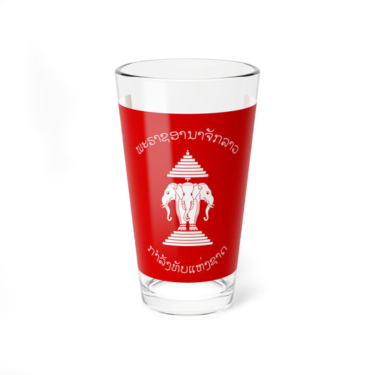 Flag of the Royal Laos Armed Forces 1952-1975 (Laos) Pint Glass 16oz