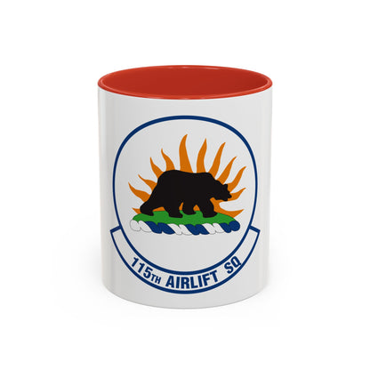 115 Airlift Squadron (U.S. Air Force) Accent Coffee Mug