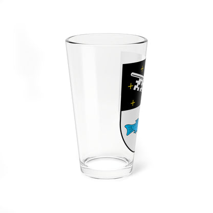 Wappen Bobenheim-Roxheim (Germany) (Coat of Arms) Pint Glass 16oz