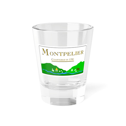 Flag of Montpelier Vermont 2000-2017 (United States) Shot Glass 1.5oz