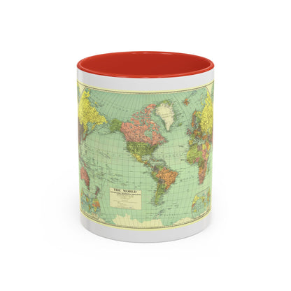 World Map (1932) (Map) Accent Coffee Mug