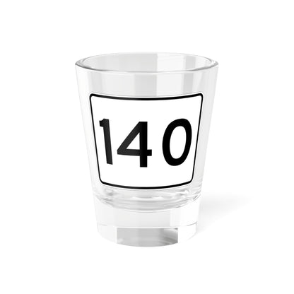 MA Route 140 (Massachusetts) (Road Sign) Shot Glass 1.5oz
