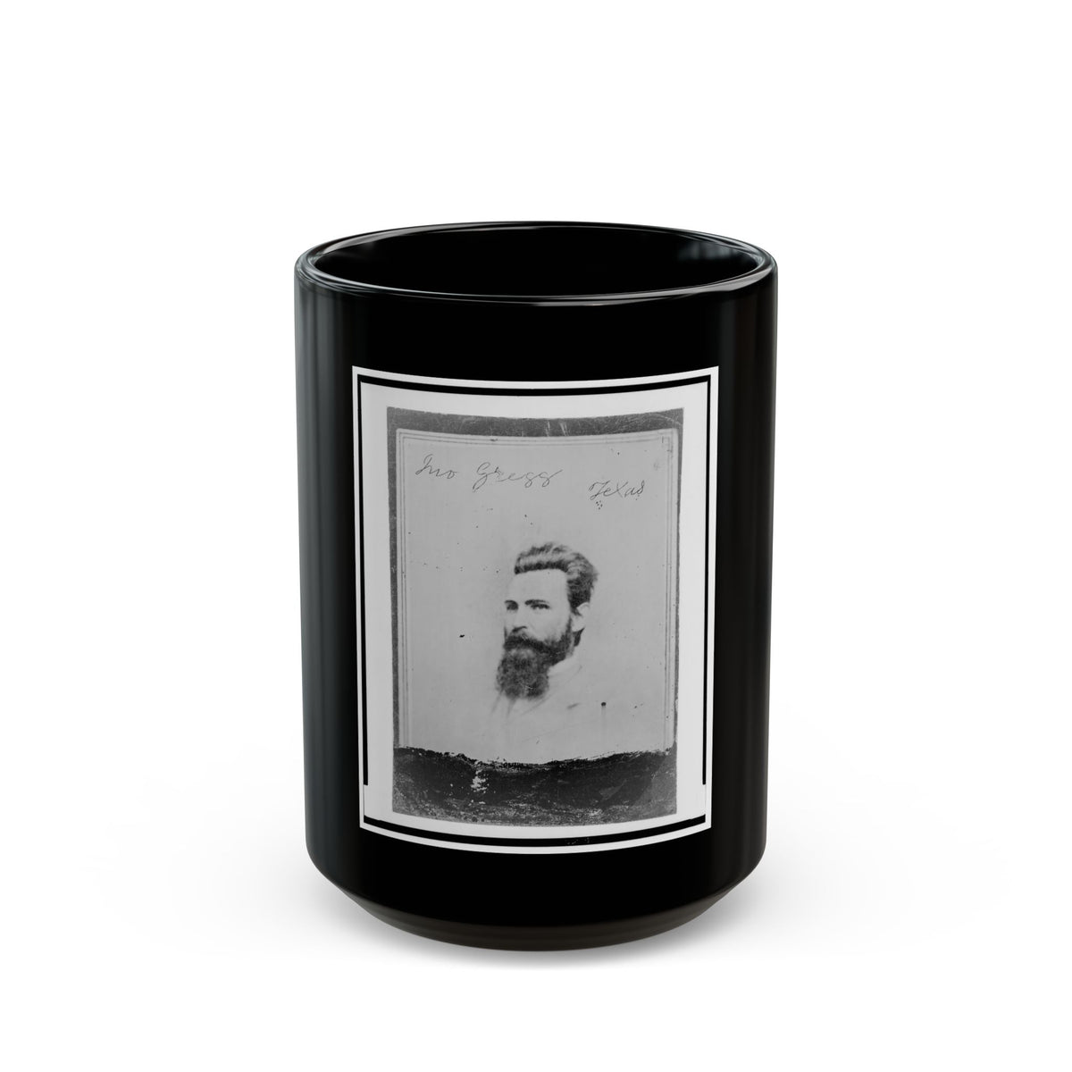 John Gregg, Brigadier General, C.S.A., Head-And-Shoulders Portrait, Facing Left (U.S. Civil War) Black Coffee Mug