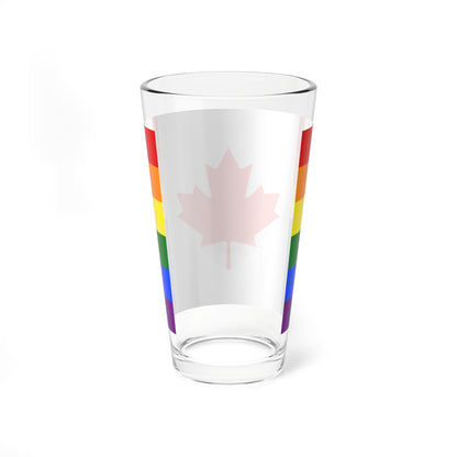 Canada Pride flag (Canada) Pint Glass 16oz