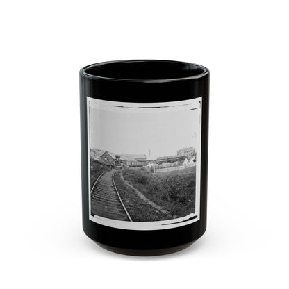 Culpeper Court House, Va. Freight Train On Orange And Alexandria Railroad (U.S. Civil War) Black Coffee Mug