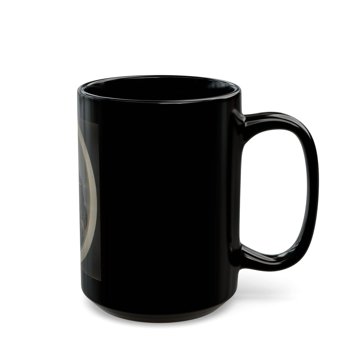 Private Silas York Of Co. F, 5th Illinois Cavalry Regiment, With Single Shot Percussion Pistol, Lefaucheux Revolver, And Sword (U.S. Civil War) Black Coffee Mug