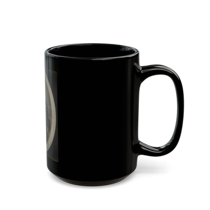 Private Silas York Of Co. F, 5th Illinois Cavalry Regiment, With Single Shot Percussion Pistol, Lefaucheux Revolver, And Sword (U.S. Civil War) Black Coffee Mug
