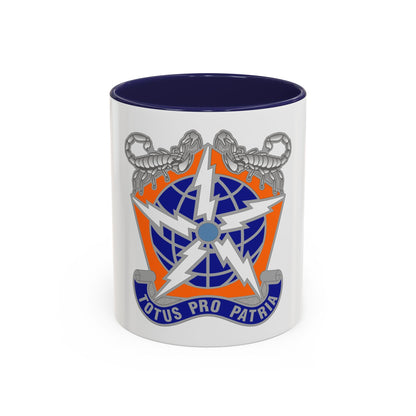 505 Signal Brigade 3 (U.S. Army) Accent Coffee Mug