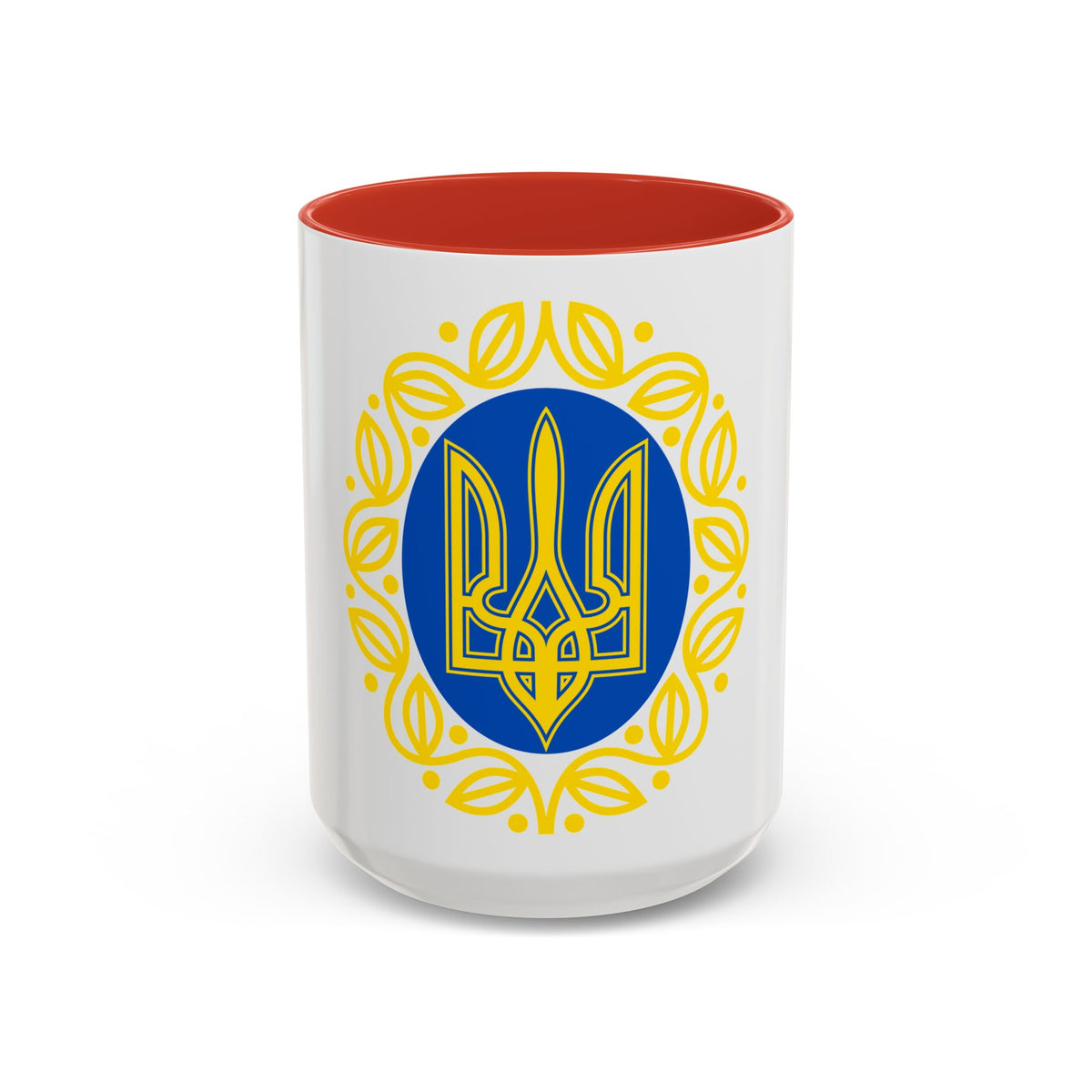 Coat of arms of Ukrainian People's Republic - Accent Coffee Mug