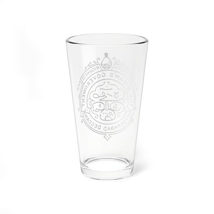 State emblem of Hyderabad (India) (Coat of Arms) Pint Glass 16oz