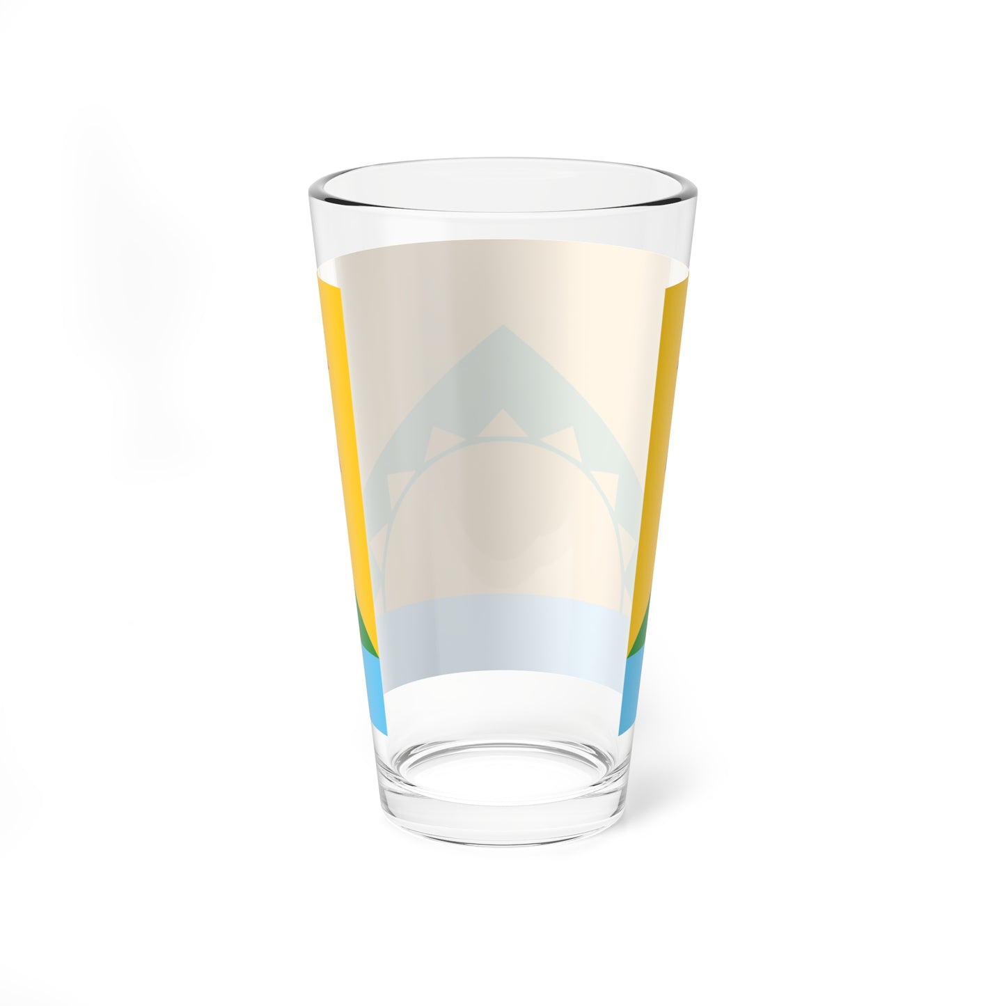 Bidar District Flag (France) Pint Glass 16oz