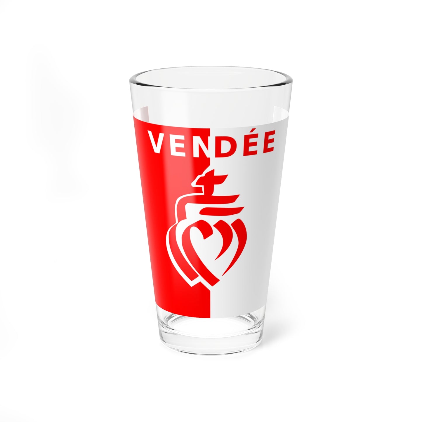 Flag of the Department of Vendee Variant 2 (France) Pint Glass 16oz
