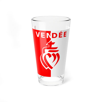 Flag of the Department of Vendee Variant 2 (France) Pint Glass 16oz