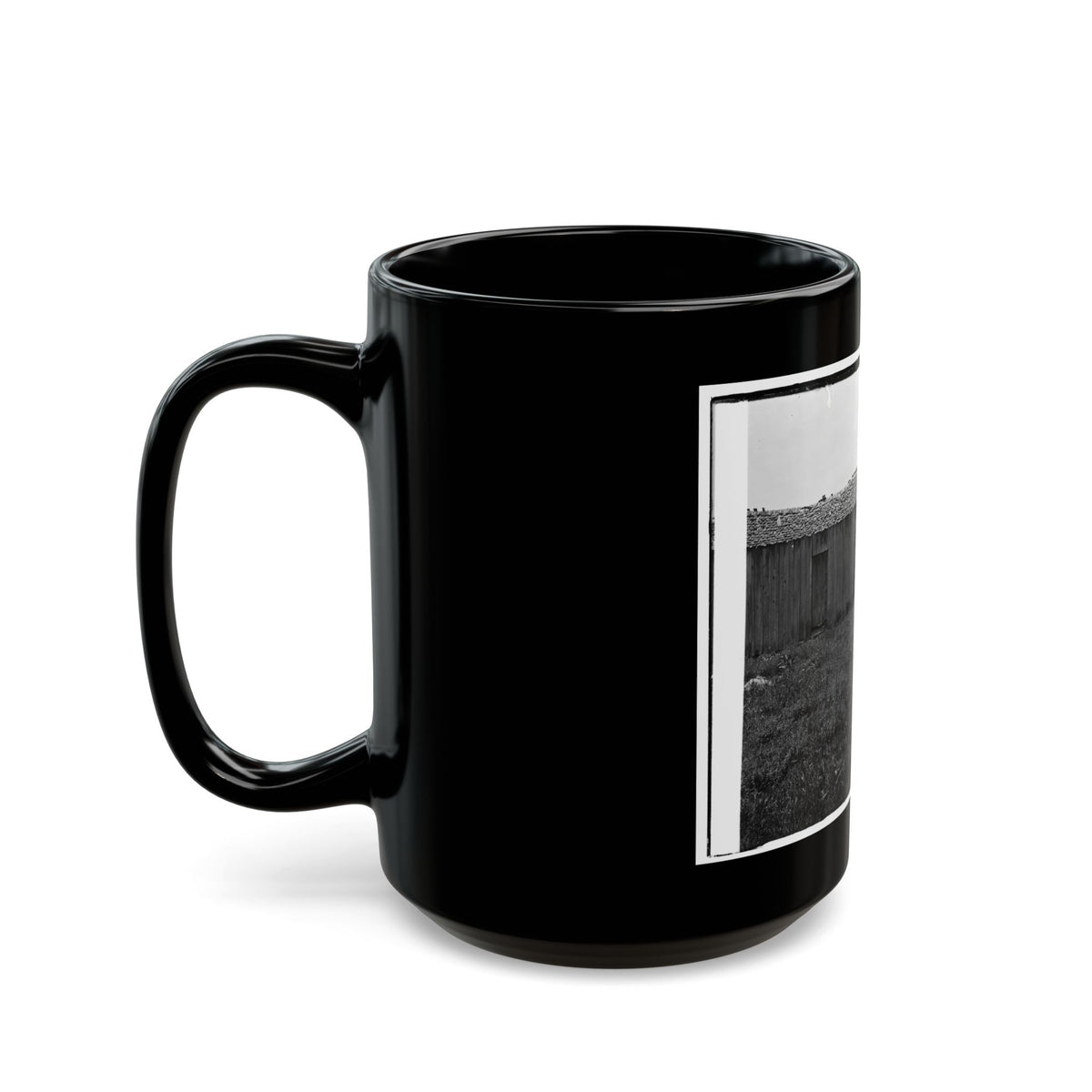 Cannon And Cabin At Chickamauga And Chattanooga National Military Park (U.S. Civil War) Black Coffee Mug