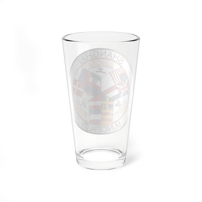Seal of the Shanghai International Settlement (China) (Coat of Arms) Pint Glass 16oz