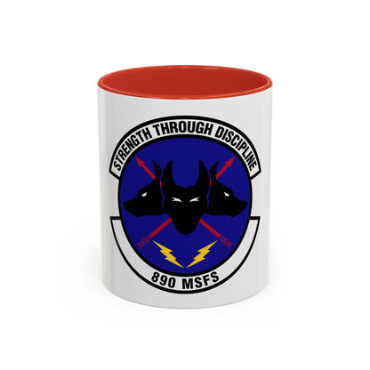 890 Missile Security Forces Squadron AFGSC (U.S. Air Force) Accent Coffee Mug