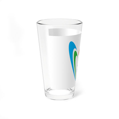 Flag of Kimotsuki Kagoshima (Japan) Pint Glass 16oz