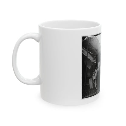 Culpeper, Virginia. Group Of Officers, Headquarters, Army Of The Potomac(2) (U.S. Civil War) White Coffee Mug